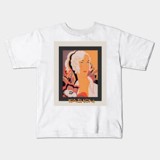 Portrait of Style: Art Deco and Fashion Kids T-Shirt